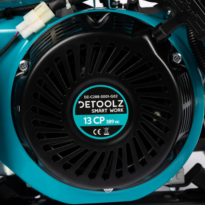 Generator Detoolz 5.5kW, 13CP, 389CC, Benzină, 25L, 4T OHV, IP23, Pornire la buton, Cu Roti [21]