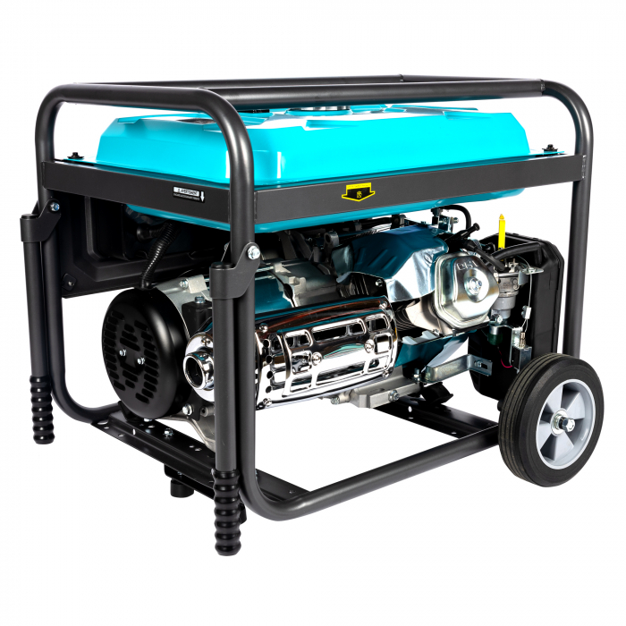 Generator Detoolz 5.5kW, 13CP, 389CC, Benzină, 25L, 4T OHV, IP23, Pornire la buton, Cu Roti [11]