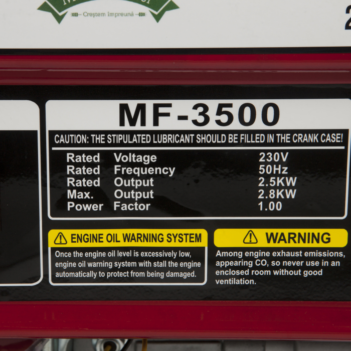 Generator electric monofazat pe benzina Micul Fermier, MF-3500, 2800W , 4Cp [12]
