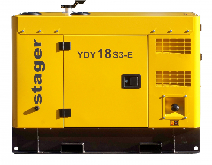 Generator insonorizat 18kVA, 23A, 1500rpm, trifazat, diesel [3]