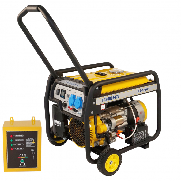 Generator open-frame, Stager FD 3000E, automatizare 2.5KW, monofazat, benzina [1]