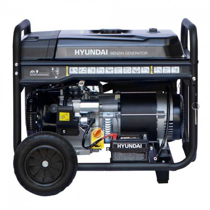 Generator pe benzină Hyundai 7.7 kW, 230V/400V, rezervor 28L, pornire electrică/manuală, autonomie 10.5h [2]