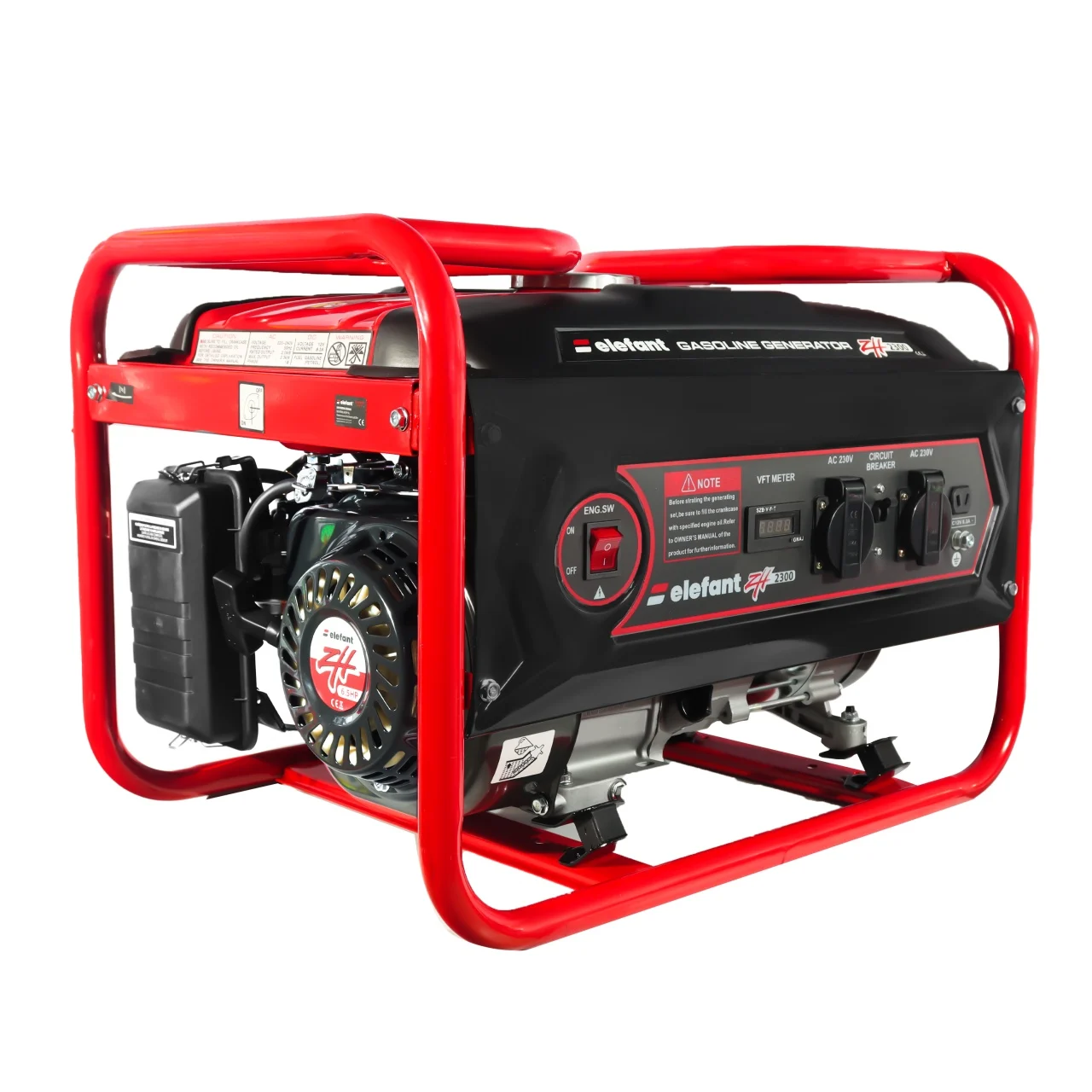 Generator pe benzina ZH2300 Elefant, iesire curent 2,3 kW, 6.5 CP, Siguranță de pornire [1]