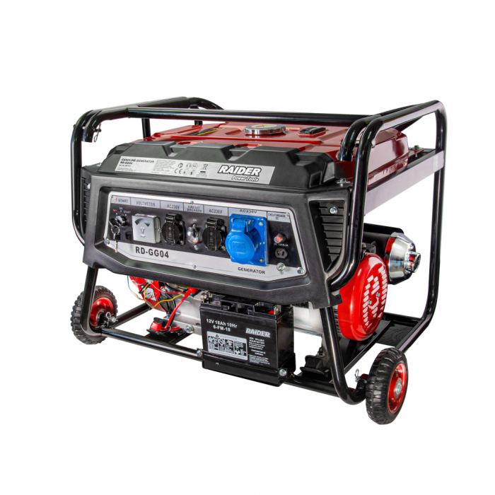 Generator Raider pe benzina 4 timpi, 5.5kW, pornire electrica, rezervor 25 L, RD-GG04 [1]