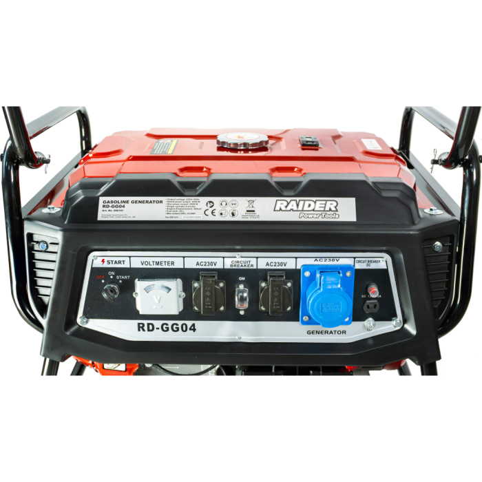 Generator Raider pe benzina 4 timpi, 5.5kW, pornire electrica, rezervor 25 L, RD-GG04 [4]