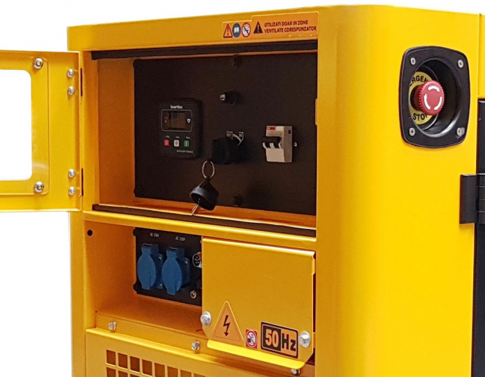 Generator Stager YDE12T insonorizat 10kVA, 39A, 3000rpm, monofazat, diesel, pornire electrica [2]