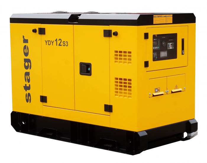 Generator Stager YDY12S3 insonorizat 12kVA, 16A, 1500rpm, trifazat, diesel [1]