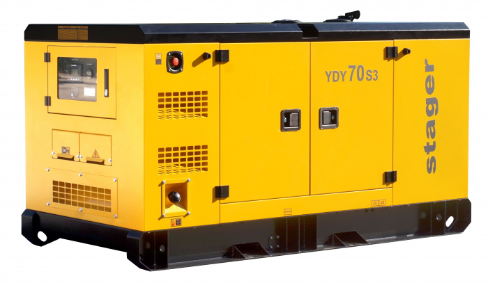 Generator Stager YDY70S3 insonorizat 70kVA, 89A, 1500rpm, trifazat, diesel [4]