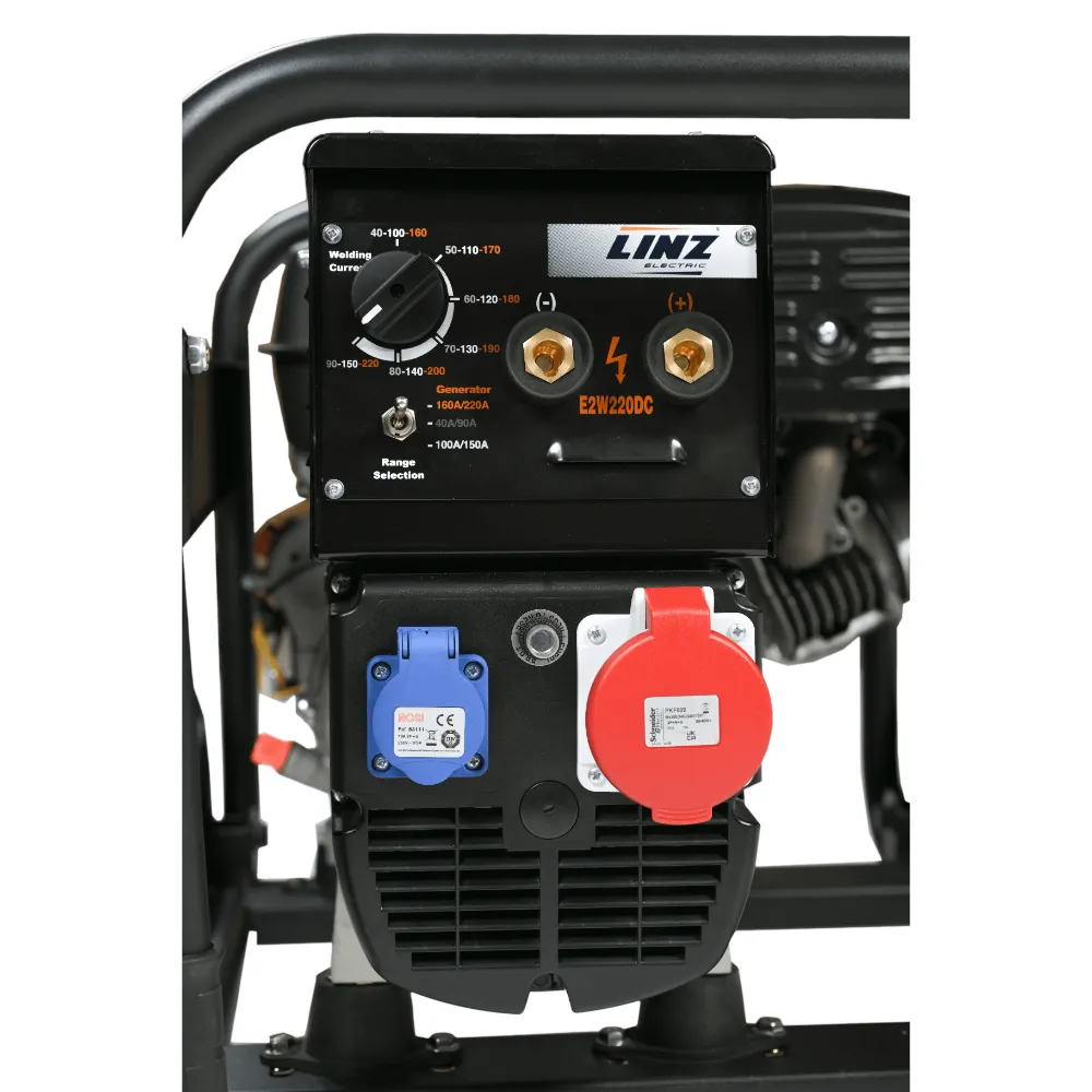 Generator de Curent Trifazat Hyundai HYKW220DC-3M cu Aparat de Sudură, 8.8 kVA, Motor OHV 4 Timpi, Alternator LINZ Electric, Electrozi până la 4 mm [3]