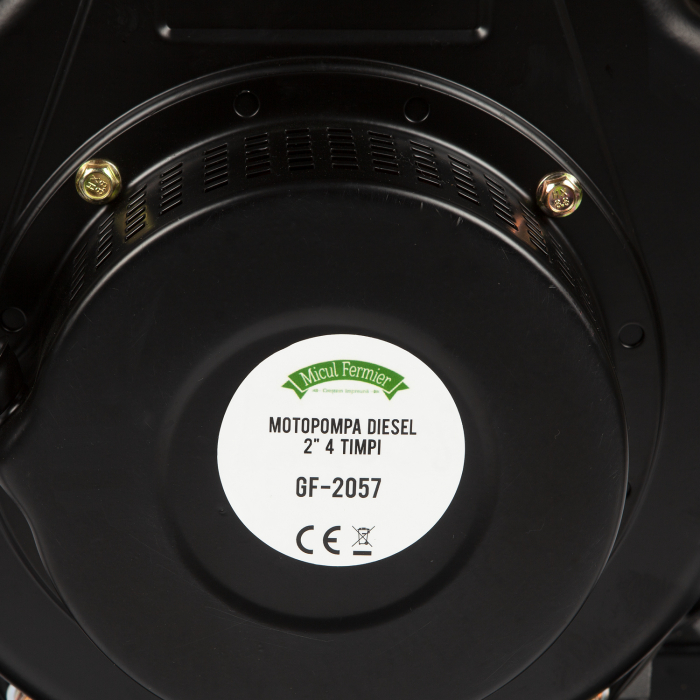 Motopompa diesel Micul Fermier, putere 7 CP, Inaltime de refulare 60 m, 2 toli, 4 timpi, debit maxim 30 mc/h, GF-2057 [8]