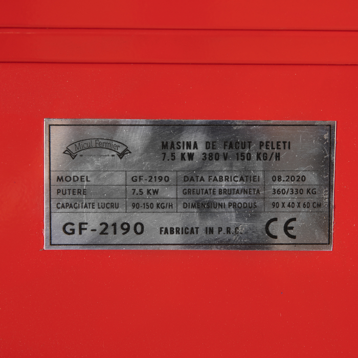 Masina PRO de facut peleti 7.5KW, 380V,100kg/ora, Micul Fermier GF-2190 [4]