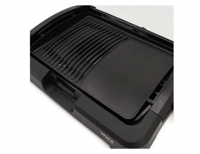 Gratar electric Vivax EG-4030RC, 2000 W, Incalzire rapida M-Shape, Termostat detasabil, Tava curatare retractabila, Suprafata gratar / plita [4]