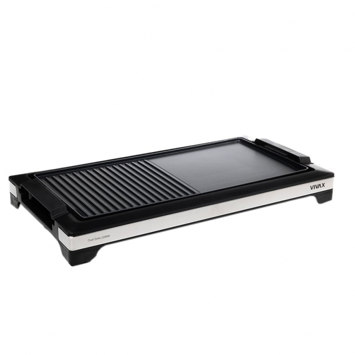 Gratar electric Vivax EG-5010X, 2200 W, Termostat detasabil, Tava curatare detasabila, Suprafata gratar / plita [3]