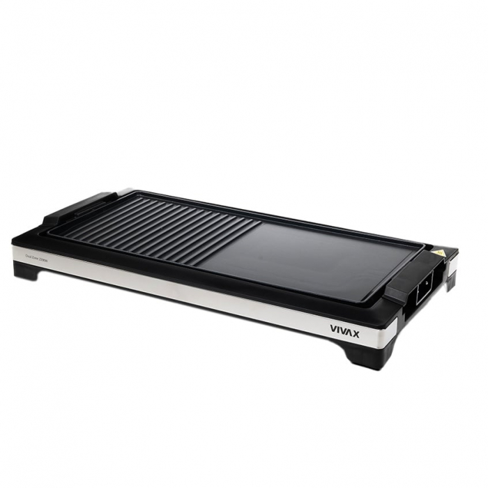 Gratar electric Vivax EG-5010X, 2200 W, Termostat detasabil, Tava curatare detasabila, Suprafata gratar / plita [2]