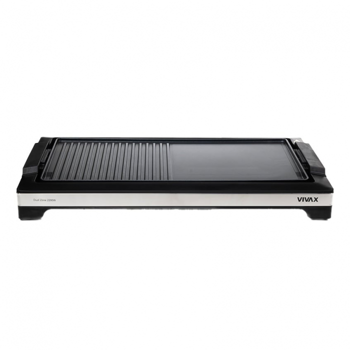 Gratar electric Vivax EG-5010X, 2200 W, Termostat detasabil, Tava curatare detasabila, Suprafata gratar / plita [1]