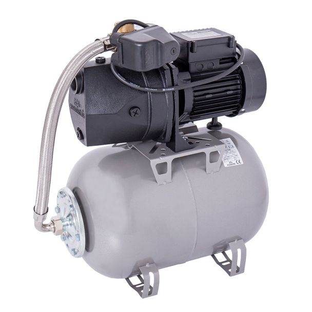 Hidrofor cu pompa autoamorsanta Wasserkonig FL477325, fonta, putere 1000 W, debit 4380 l/h, inaltime refulare 47 m, vas de expansiune 24 l [2]
