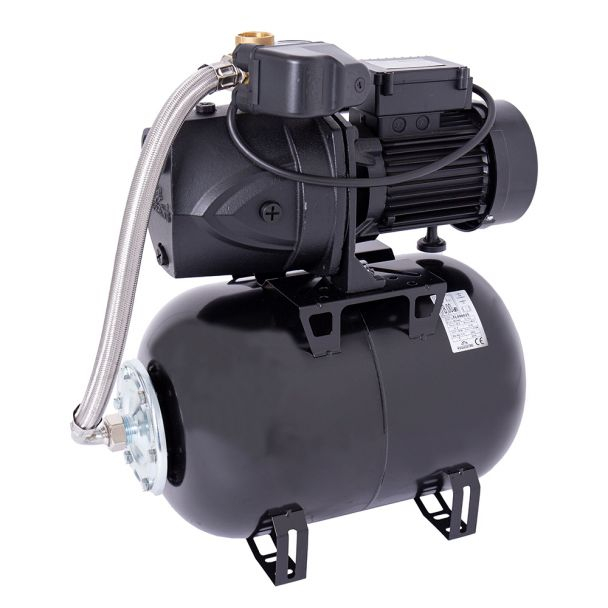 Hidrofor cu pompa autoamorsanta Wasserkonig FL498025, fonta, putere 1150 W, debit 4800 l/h, inaltime refulare 49 m, vas de expansiune 24 l [2]