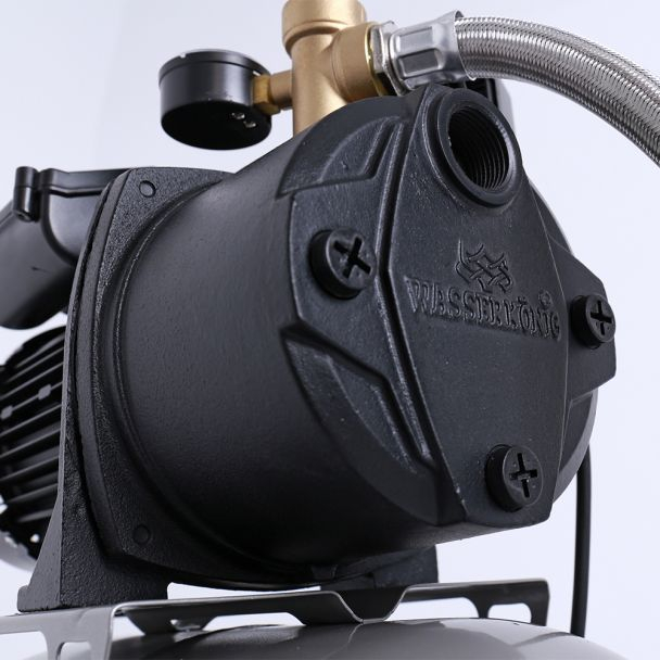 Hidrofor cu pompa autoamorsanta Wasserkonig FS536625, fonta, putere 1100 W, debit 3960 l/h, inaltime refulare 53 m, vas de expansiune 24 l [6]