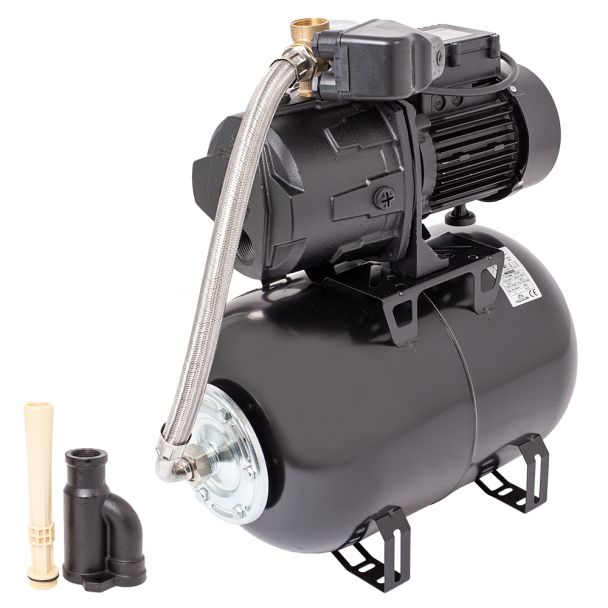 Hidrofor cu pompa de mare adancime Wasserkonig FA425225, putere 950 W, debit 3120 l/h, inaltime refulare 42 m, aspiratie 25 m, vas de expansiune 24 litri [7]