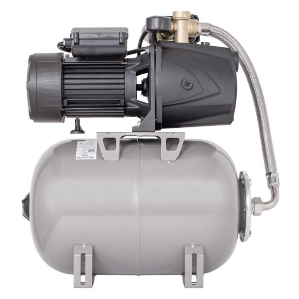 Hidrofor cu pompa fonta autoamorsanta Wasserkonig 25LM5.2-57, putere 1400 W, debit 5220 l/h, inaltime refulare 57 m, vas de expansiune 24 l [5]