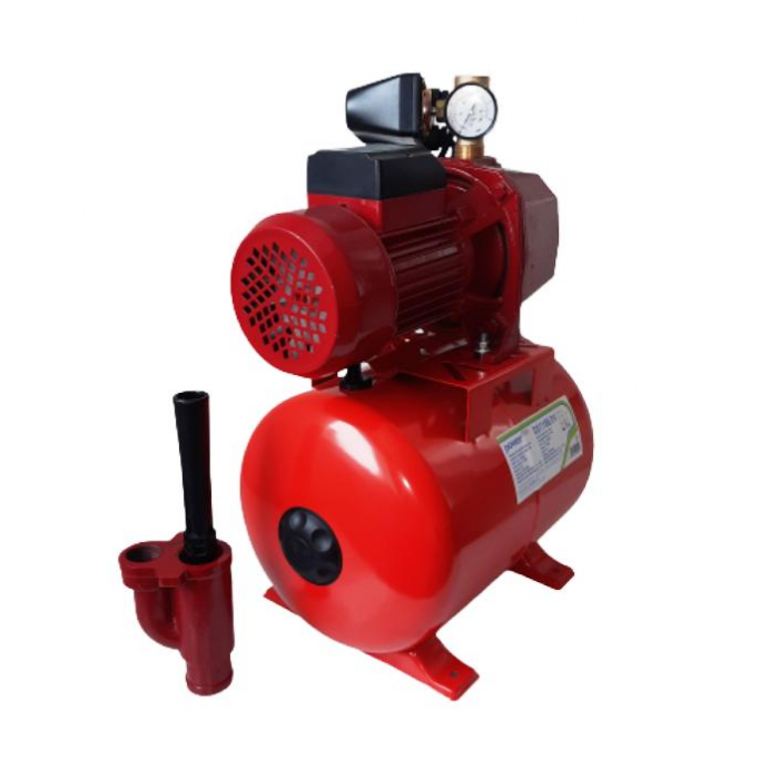Hidrofor Deep Suction Booster cu pompa automorsanta de mare adancime Tricomserv powerMAX DS1100/24, debit maxim 2400 L/H, corp fonta, vas expansiune 24 L, adancime absortie 24 m, inaltime refulare max [3]