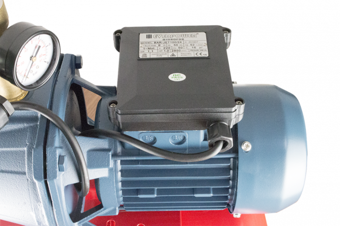 Hidrofor Pompa Fontă 1100W 24L – BAR-JET100/24, Sistem Automat de Alimentare cu Apă, Debut Puternic, Ideal pentru Locuințe, Fântâni și Grădini [4]