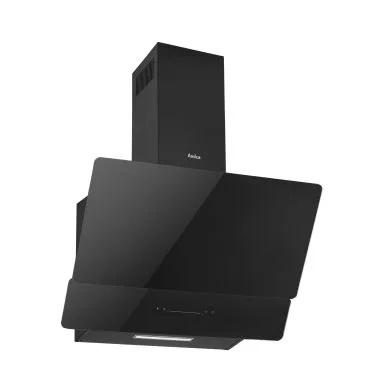 Hota decorativa Amica, 60 cm, 691 m3/h, 1 motor, 1 filru aluminiu, 4 trepte, control touch, display Alb, diametru evacuare 150mm, 68 dB, negru [2]
