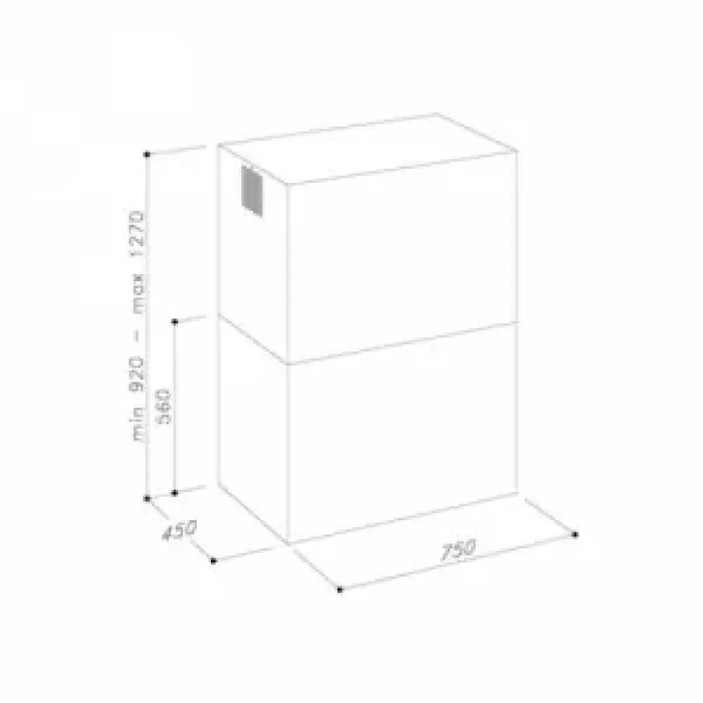 Hota decorativa insula, Studio Casa SILT 11, 1 motor Turbo, Dimensiuni	75 x 45 cm, Nivel de zgomot 55 dBA, Material filtre Aluminiu anodizat (5+1 straturi),  Inox [2]