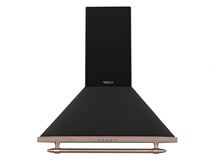 Hota decorativa retro Tesla DC600ABP, 60cm, Negru1 motor 190W, 630m3/h, 3 trepte, LED 2x2W [3]