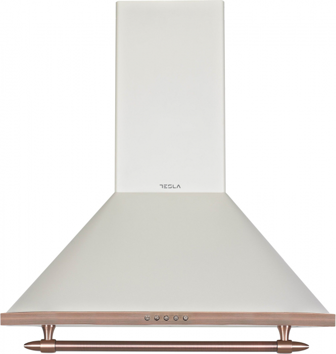 Hota decorativa retro Tesla DC600AIP, 1 motor 190W, Putere de absorbtie 630 m3/h, 3 viteze, Led 2x2W, 60 cm, Crem rustic [1]
