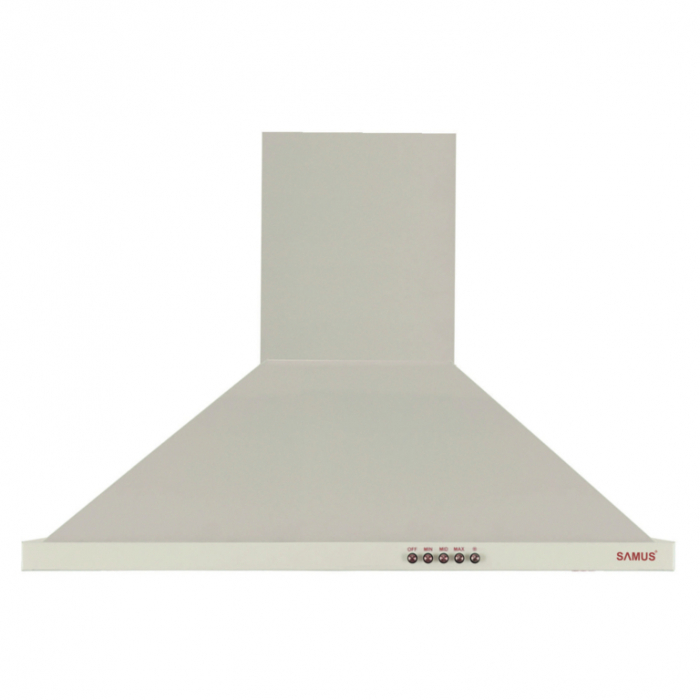 Hota decorativa Samus HS604DHR, Putere absorbtie 400 mc/h, 1 motor, 166 W, latime 60 cm,  Filtru metalic, Bej [1]