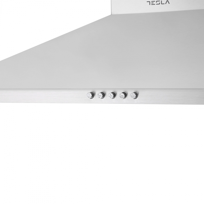Hota decorativa semineu Tesla DC600AXP, 1 motor 190W, Putere de absorbtie 630 m3/h, 3 viteze, Led 2x2W, 60 cm, Inox [3]