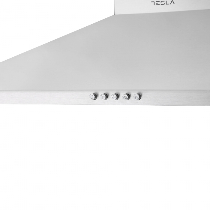 Hota decorativa semineu Tesla DC900AXP, 1 motor 190W, Putere de absorbtie 630 m3/h, 3 viteze, Led 2x2W, 90 cm, Inox [4]