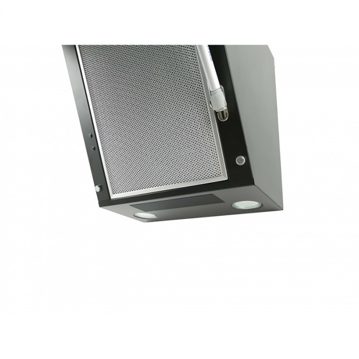 Hota Decorativa Tornado Sky Touch Free 1100 (60) LED, 1 motor Turbo, latime 60 cm, 4 viteze, absorbtie 1100 m3/ora, filtru anti-grasimi aluminiu 5 straturi, Negru/Sticla [3]