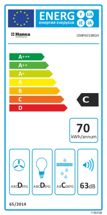 Hota incorporabila Amica, tip box, total incorporabila, 55 cm, 1 motor, 3 trepte de viteze, 462 m3/h debit maxim, 63 dB, 155 W, rama sticla, iluminare led, comenzi touch, negru [5]