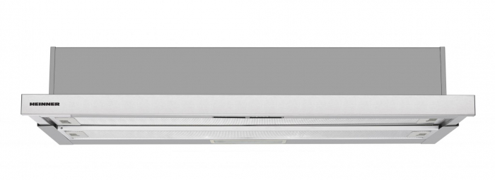 Hota incorporabila telescopica Heinner HTCH-490IX, 1 Motor, Putere de absorbtie 413.5 m3/H, Lumina LED, 90 cm, Inox [2]