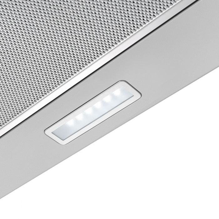 Hota incorporabila telescopica Tesla DT600AX, 2 motoare, Putere de absorbtie 350m3/h, 2 viteze, Led 2W, 60 cm, Inox [2]