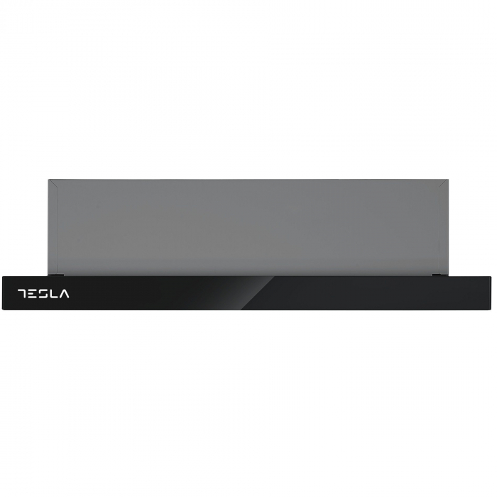 Hota incorporabila telescopica Tesla DT600AXB, 2 motoare, Putere de absorbtie 350m3/h, 2 viteze, Led 2W, 60 cm, Inox/sticla neagra [3]