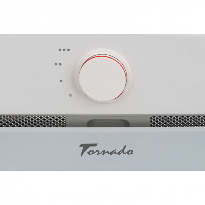 Hota Incorporabila Tornado Modul Glass 750 (60), 1 motor, latime 60 cm, 3 viteze, absorbtie 750 m3/ora, Alb [6]