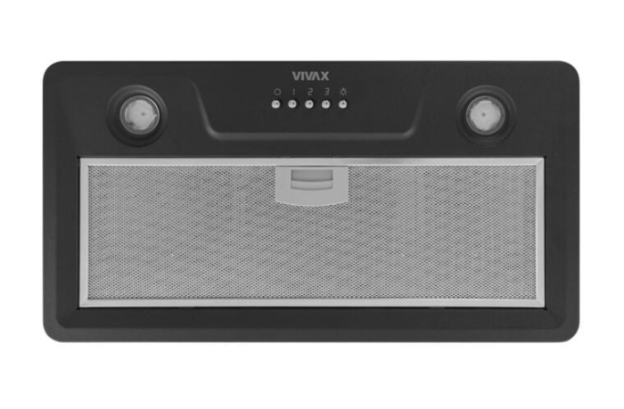 Hota incorporabilă Vivax CHO-60BI100T B, 52,5 cm, 100 W, 1 motor, 3 viteze, filtru aluminiu, iluminare LED, Negru [4]