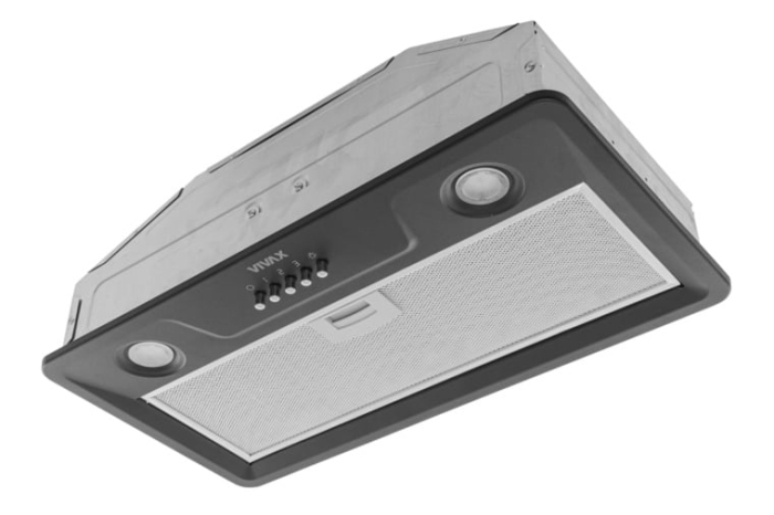 Hota incorporabilă Vivax CHO-60BI100T B, 52,5 cm, 100 W, 1 motor, 3 viteze, filtru aluminiu, iluminare LED, Negru [3]