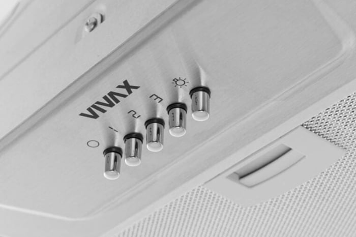 Hota incorporabilă Vivax CHO-60BI100T X, 52,5 cm, 100 W, 1 motor, 3 viteze, filtru aluminiu, iluminare LED, Inox [2]