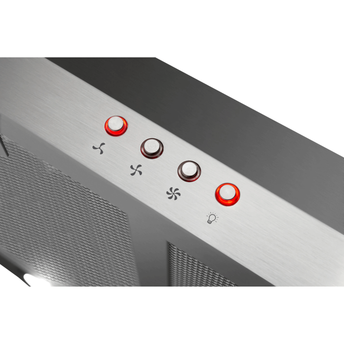 Hota semineu Hansa, 60 cm, 420 m3/h, 1 motor, 2 filtre aluminiu, 3 trepte, iluminare halogen, inox [5]