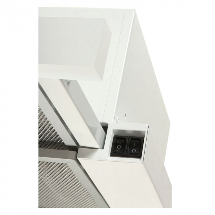 Hota Telescopica Incorporabila Tornado Sondo 700 (60), 1 motor, latime 60 cm, 2 viteze, absorbtie 700 m3/ora, Alb [3]