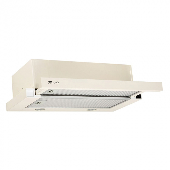 Hota Telescopica Incorporabila Tornado Sondo 700 (60), 1 motor, latime 60 cm, 2 viteze, absorbtie 700 m3/ora, Bej [1]