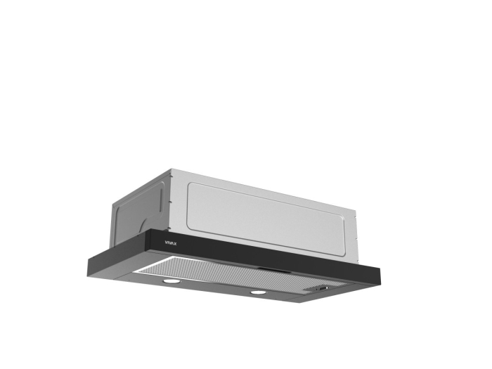 Hota telescopică Vivax CHO‑60PT100T B, 59,5 cm, 100 W, 2 trepte, filtru aluminiu lavabil, iluminare LED, Negru [3]