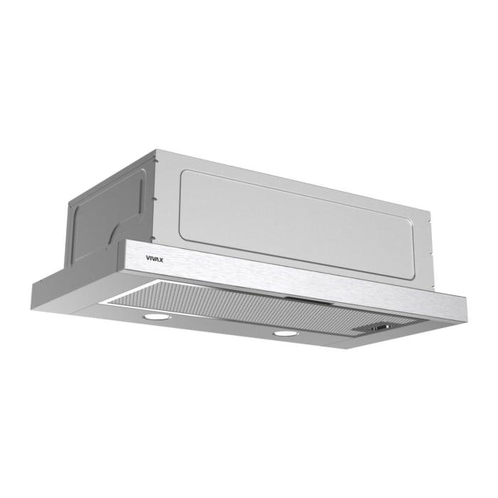Hota telescopică Vivax CHO‑60PT100T X, 59,5 cm, 100 W, 2 trepte, filtru aluminiu lavabil, iluminare LED, Inox [5]