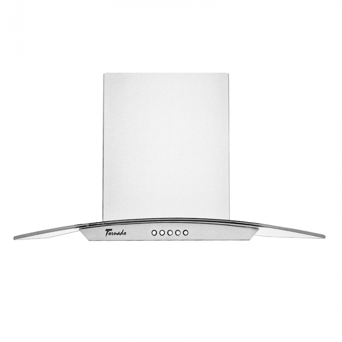 Hota tip Cupola Tornado Eva 1200 (60) LED, 1 motor Turbo, latime 60 cm, 3 viteze, absorbtie 1200 m3/ora, filtru anti-grasimi aluminiu 5 straturi, Inox [2]