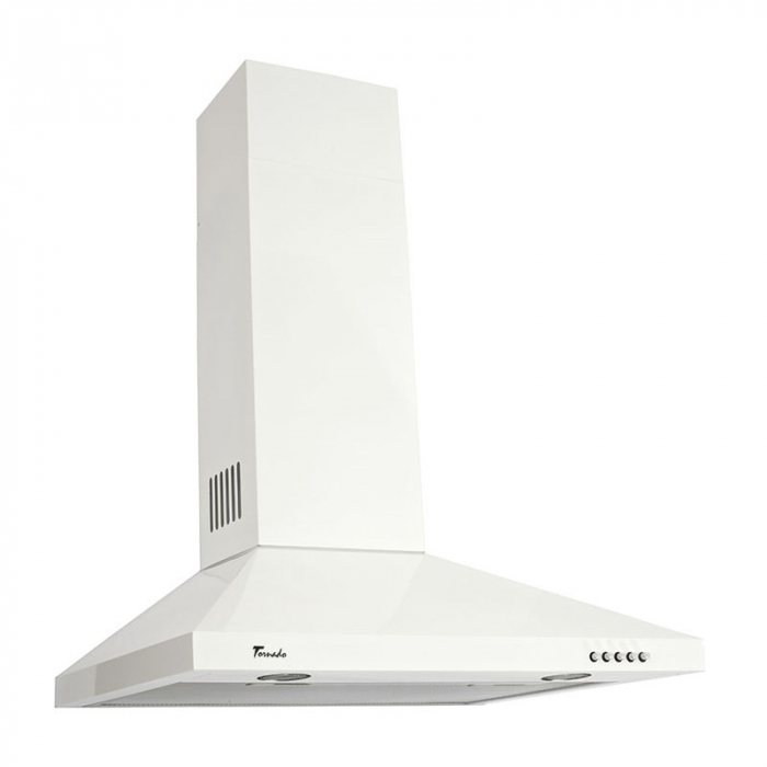 Hota tip Cupola Tornado Kent 700 (60) LED, 1 motor Turbo, latime 60 cm, 3 viteze, absorbtie 700 m3/ora, filtru anti-grasimi aluminiu 5 straturi, Alb [1]