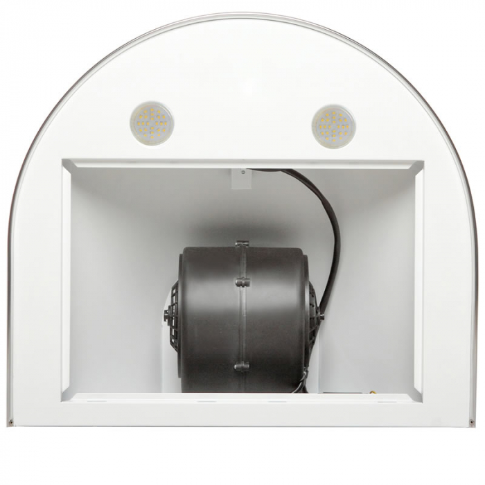 Hota tip Cupola Tornado Violla 750 (50) LED, 1 motor Turbo, latime 50 cm, 3 viteze, absorbtie 750 m3/ora, filtru anti-grasimi aluminiu 5 straturi, Alb [8]